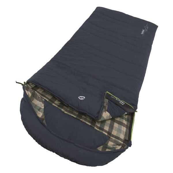 Outwell Sac de couchage Camper Lux fermeture &eacute;clair droite gris fonc&eacute;
