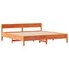 vidaXL Cadre de lit sans matelas cire marron 160x200cm bois pin massif