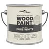 vidaXL Peinture pour bois Blanc 2,5 L Impression murale