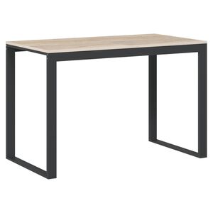 vidaXL Bureau d'ordinateur Noir et ch&ecirc;ne 110x60x73 cm Agglom&eacute;r&eacute;