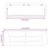 vidaXL Coussin de t&ecirc;te de lit Hvar marron 160 cm similicuir