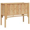 vidaXL Lit sur&eacute;lev&eacute; Marron 90 x 35 x 70 cm Bambou