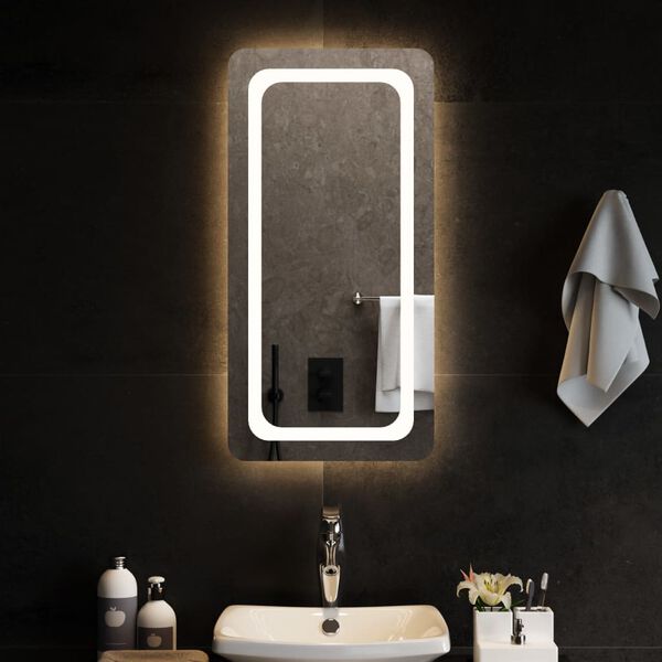 vidaXL Miroir de salle de bain &agrave; LED 40x80 cm