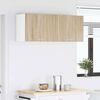 vidaXL Armoire suspendue Ch&ecirc;ne Sonoma et Blanc 50 x 31 x 40 cm