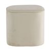 Venture Home Pouf Piff 44x44x41 cm Velours Blanc