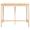 vidaXL Table de bar 140x80x110 cm Bois massif de pin