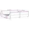 vidaXL Cadre de lit sans matelas cire marron 200x200cm bois pin massif
