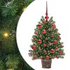 vidaXL Sapin de No&euml;l artificiel avec 150 LED Vert 75 cm PE et PVC