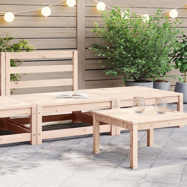 vidaXL Salon de jardin 2 pcs bois de pin massif