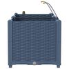 vidaXL Cache-pot de jardin 2 pcs Gris 80 x 40 x 37,5 cm Plastique