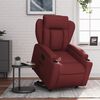 vidaXL Fauteuil inclinable Rouge bordeaux Similicuir