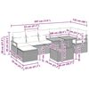 vidaXL Ensemble de canap&eacute; de jardin 8 pcs Noir Poly rotin