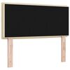 vidaXL T&ecirc;te de lit LED avec des lumi&egrave;res &agrave; LED Cr&egrave;me 80 cm Polyester