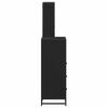 vidaXL Ensemble de meubles salle de bain 3 pcs noir bois d'ing&eacute;nierie