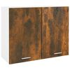 vidaXL Armoire suspendue Lyon Ch&ecirc;ne fum&eacute; 80x31x60 cm bois d'ing&eacute;nierie