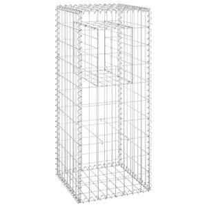 vidaXL Poteau &agrave; panier de gabion 40x40x100 cm Fer
