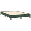 vidaXL Cadre de lit sans matelas vert fonc&eacute; 120x190 cm velours
