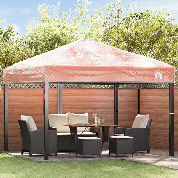 vidaXL Remplacement de housse de gazebo Transparent 300 x 300 x 26 cm