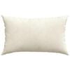 vidaXL Coussins de canap&eacute; 2 pcs Cr&egrave;me 50 x 30 cm