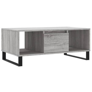 vidaXL Table basse Sonoma gris 90x50x36,5 cm Bois d'ing&eacute;nierie