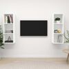 vidaXL Meubles TV muraux 2 pcs Blanc Bois d'ing&eacute;nierie