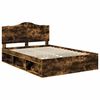 vidaXL Cadre de lit Ch&ecirc;ne fum&eacute; 160 x 200 cm Pin massif