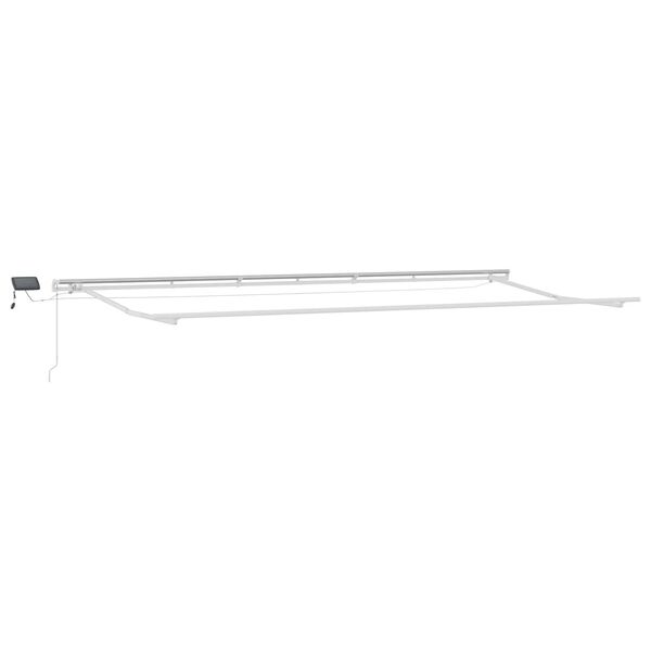 vidaXL Auvent R&eacute;tractable Jaune et Orange 600 &times; 350 cm Tissu et acier