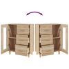 vidaXL Buffet ch&ecirc;ne sonoma 69,5x34x90 cm bois d'ing&eacute;nierie