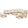vidaXL Salon de jardin 11 pcs bois de pin massif