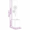 vidaXL &Eacute;cran de confidentialit&eacute; de jardin Fretwork Blanc 32 x 140 cm