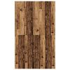 vidaXL Cadre de lit avec rangement Bois Ancien 120 x 190 cm