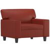 vidaXL Ensemble de canap&eacute;s 3 pcs oreillers et coussins Rouge bordeaux