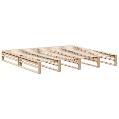 vidaXL Cadre de lit sans matelas 200x200 cm bois massif de pin