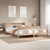 vidaXL Lit biblioth&egrave;que sans matelas 200x200 cm bois massif de pin
