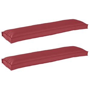 vidaXL Set de coussins de palette 2 pcs Bleu royal 100 x 40 x 8 cm