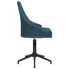 vidaXL Chaise pivotante de salle &agrave; manger Bleu Velours
