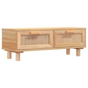 vidaXL Table basse Marron 80x40x30 cm Bois d'ing&eacute;nierie et pin massif