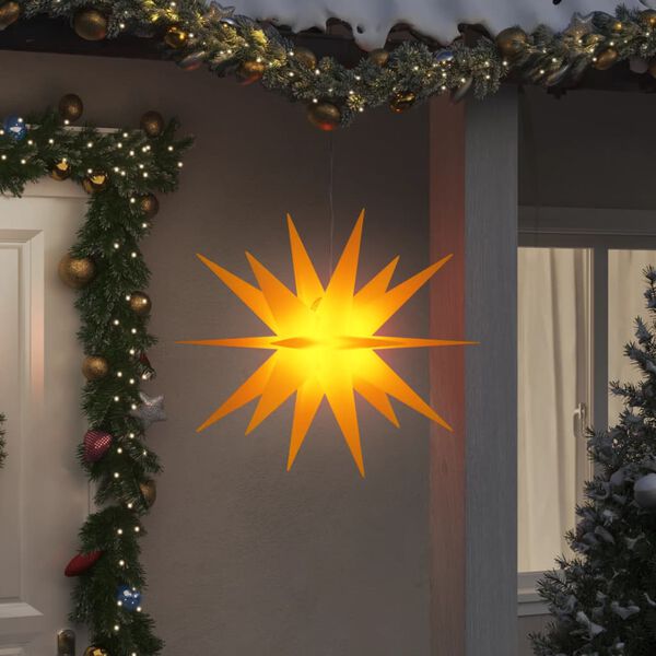 vidaXL Lumi&egrave;re de No&euml;l avec LED pliable jaune 100 cm