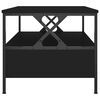 vidaXL Table basse noir 100x51x45 cm bois d'ing&eacute;nierie