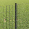 vidaXL Cl&ocirc;ture avec poteau Gris 1 x 25 m Acier et PVC
