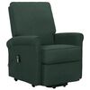 vidaXL Fauteuil Vert fonc&eacute; Tissu