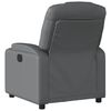 vidaXL Fauteuil inclinable gris similicuir