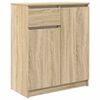 vidaXL Buffet avec tiroir ch&ecirc;ne sonoma 71x35x84 cm bois d'ing&eacute;nierie