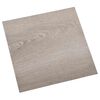vidaXL Lattes de rev&ecirc;tement de sol autocollantes Taupe 30,5 x 30,5 cm