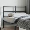 vidaXL T&ecirc;te de lit m&eacute;tal noir 120 cm