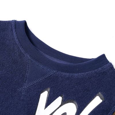 Sweatshirt pour enfants bleu marine foncé 92
