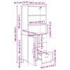 vidaXL Haut Armoire Bois Ancien 69,5 x 34 x 180 cm Bois d'ing&eacute;nierie