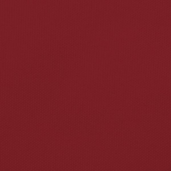 vidaXL Voile de parasol tissu oxford carr&eacute; 3,6x3,6 m rouge