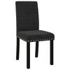 vidaXL Chaises &agrave; manger lot de 4 noir velours
