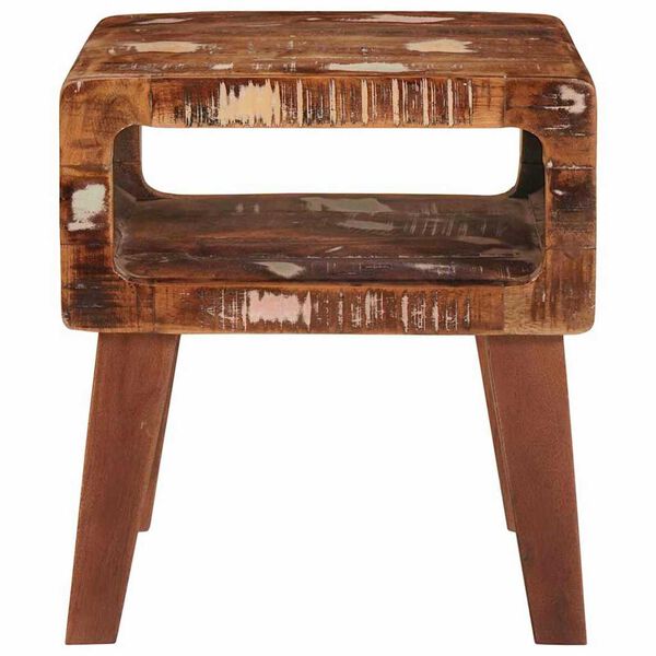 vidaXL Table d'appoint Marron 40 x 32 x 46 cm Bois Recyclé Solide